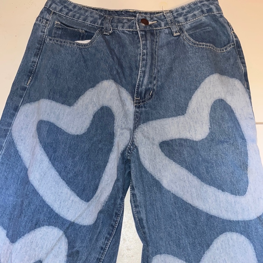 baggy heart pants